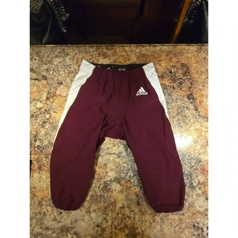 Adidas WVN A1 Stock‎ P Football Pants Maroon White Mens Size L